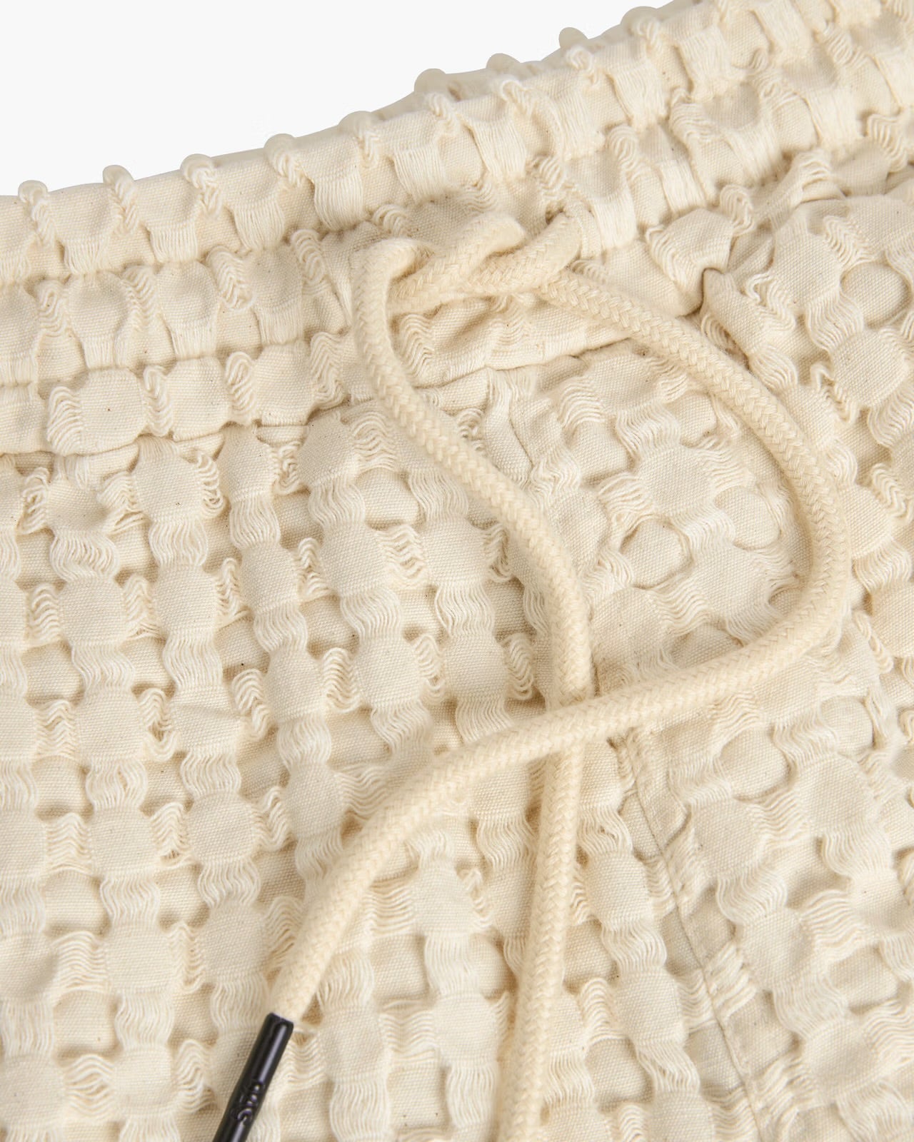 OAS - OAS PORTO WAFFLE SHORT IN ECRU - Rent With Thred