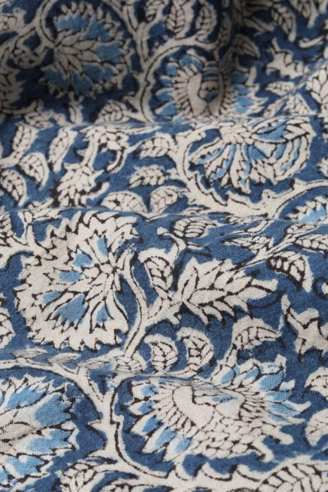 CORRIDOR MILITARY JACKET IN INDIGO HANDBLOCK