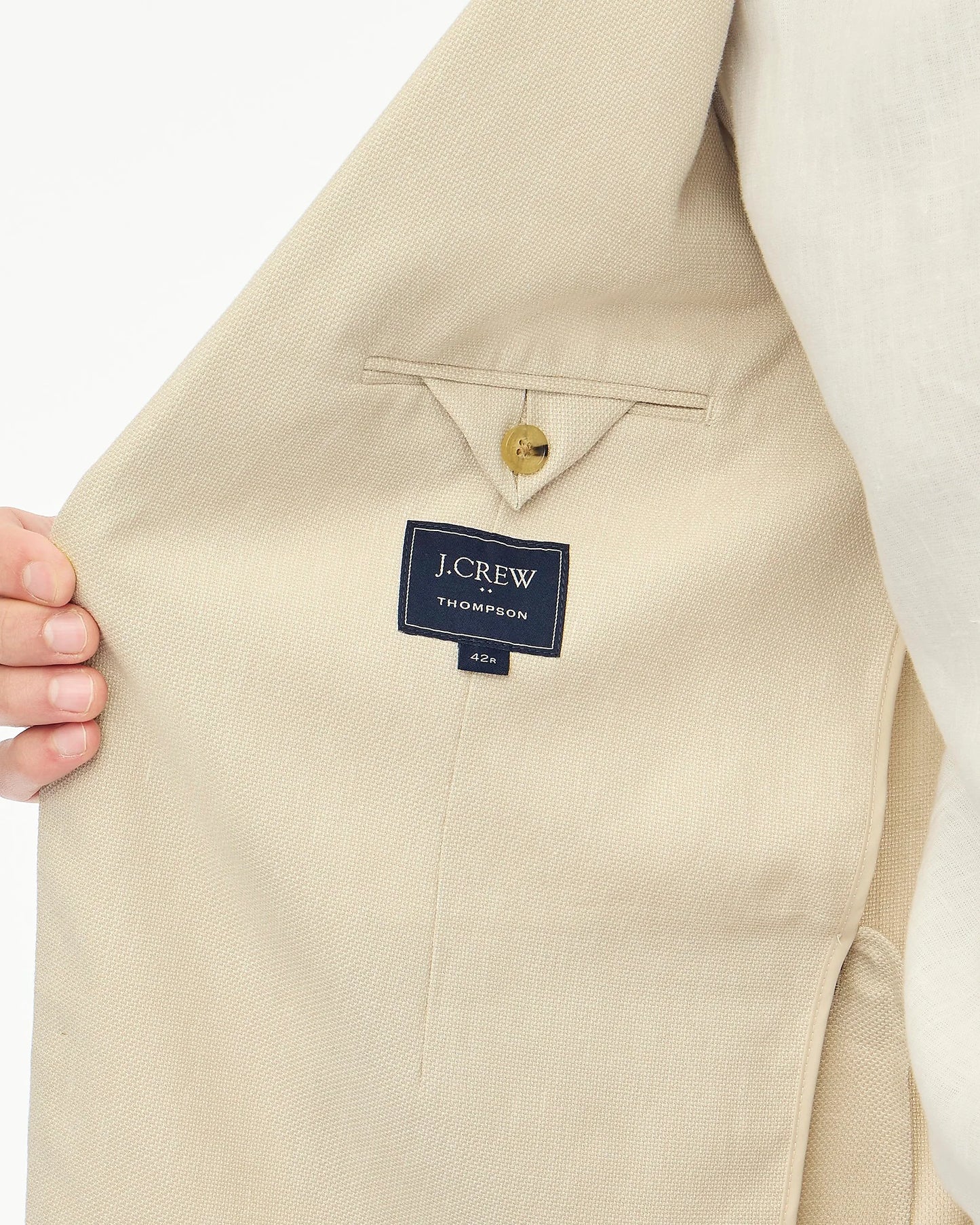 J. Crew - J CREW THOMPSON BLAZER SUIT JACKET IN SEASAND WHITE - Rent With Thred