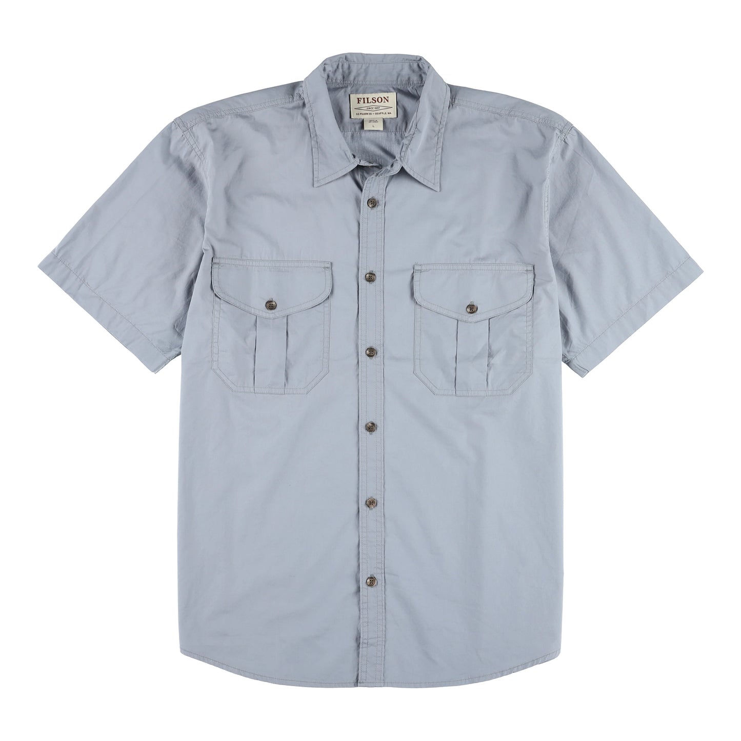 Filson - FILSON SHORT SLEEVE FEATHER CLOTH SHIRT IN SMOKE BLUE - Rent With Thred