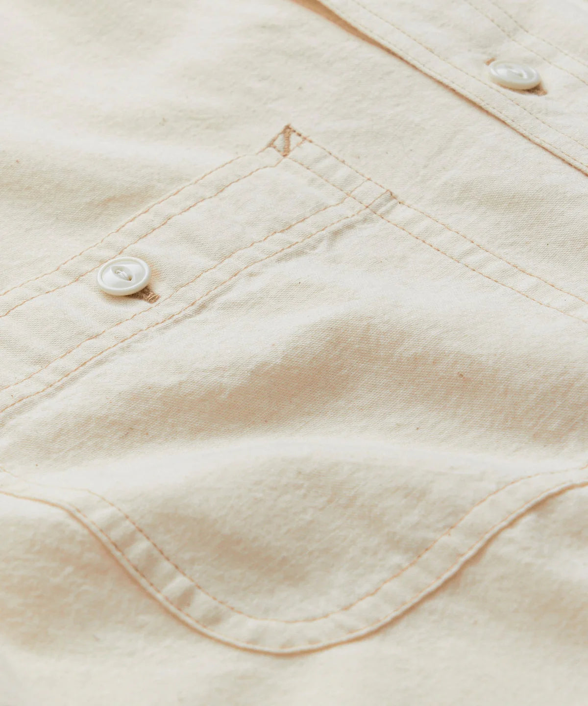 Todd Snyder - TODD SNYDER JAPANESE CHAMBRAY WORK SHIRT IN OFF WHITE - Rent With Thred