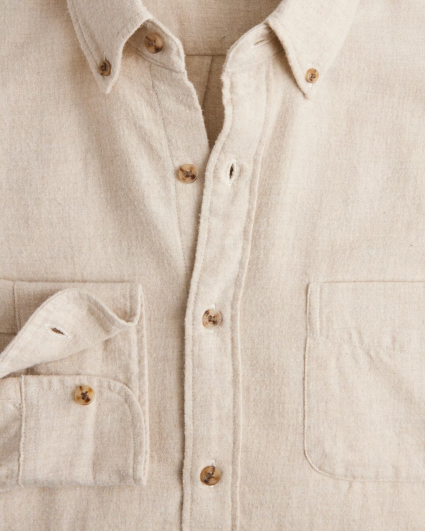 J. Crew - J.CREW BRUSHED TWILL SHIRT IN HEATHER FLAX - Rent With Thred