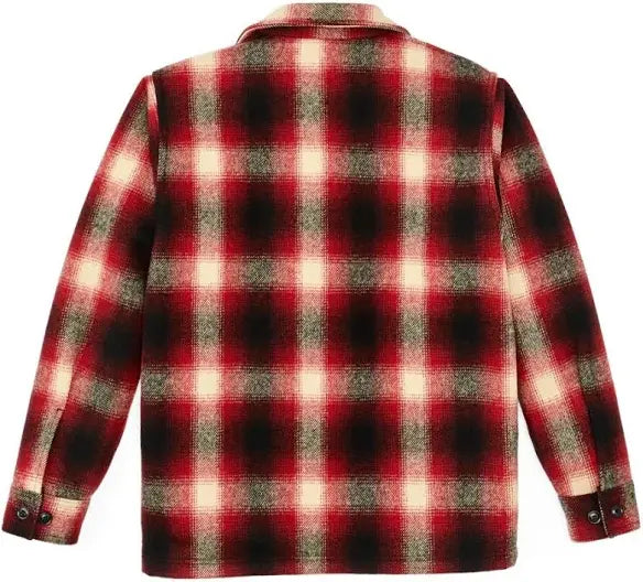 Filson - FILSON MACKINAW WOOL JAC SHIRT IN RED BLACK WHITE OMBRE - Rent With Thred