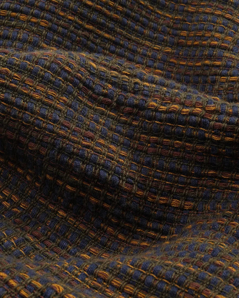 Corridor - CORRIDOR RAINBOW WEAVE OVERSHIRT IN BROWN - Rent With Thred