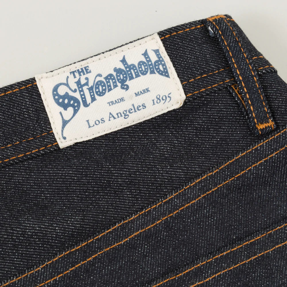The Stronghold - THE STRONGHOLD ORIGINAL FIT 10.5 OZ INDIGO SELVEDGE RAW DENIM WITH SPICE STITCHING - Rent With Thred