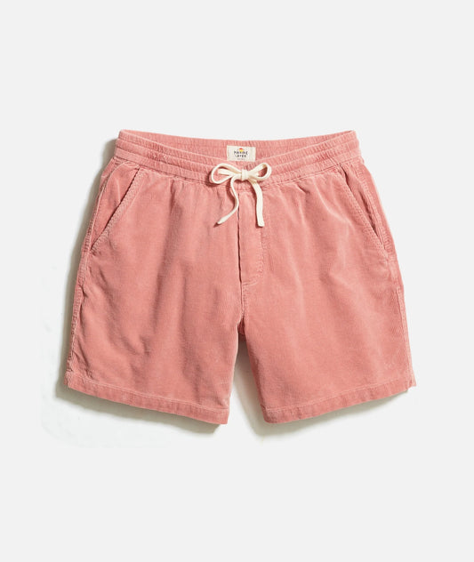 Marine Layer - MARINE LAYER 6” SATURDAY CORD SHORT IN DUSTY CORAL - Rent With Thred