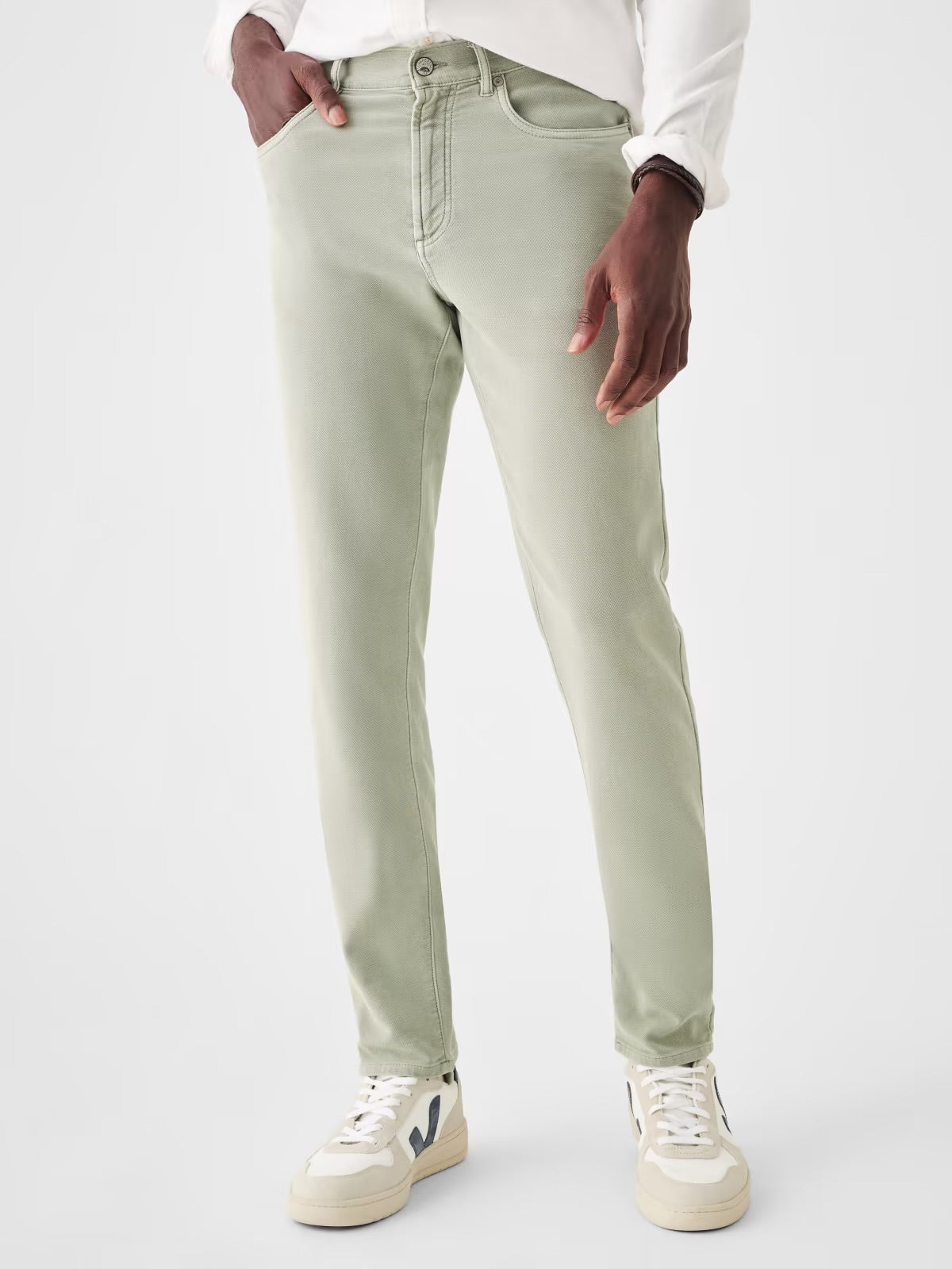 Faherty - FAHERTY STRETCH TERRY CHINO IN FADED OLIVE - Rent With Thred
