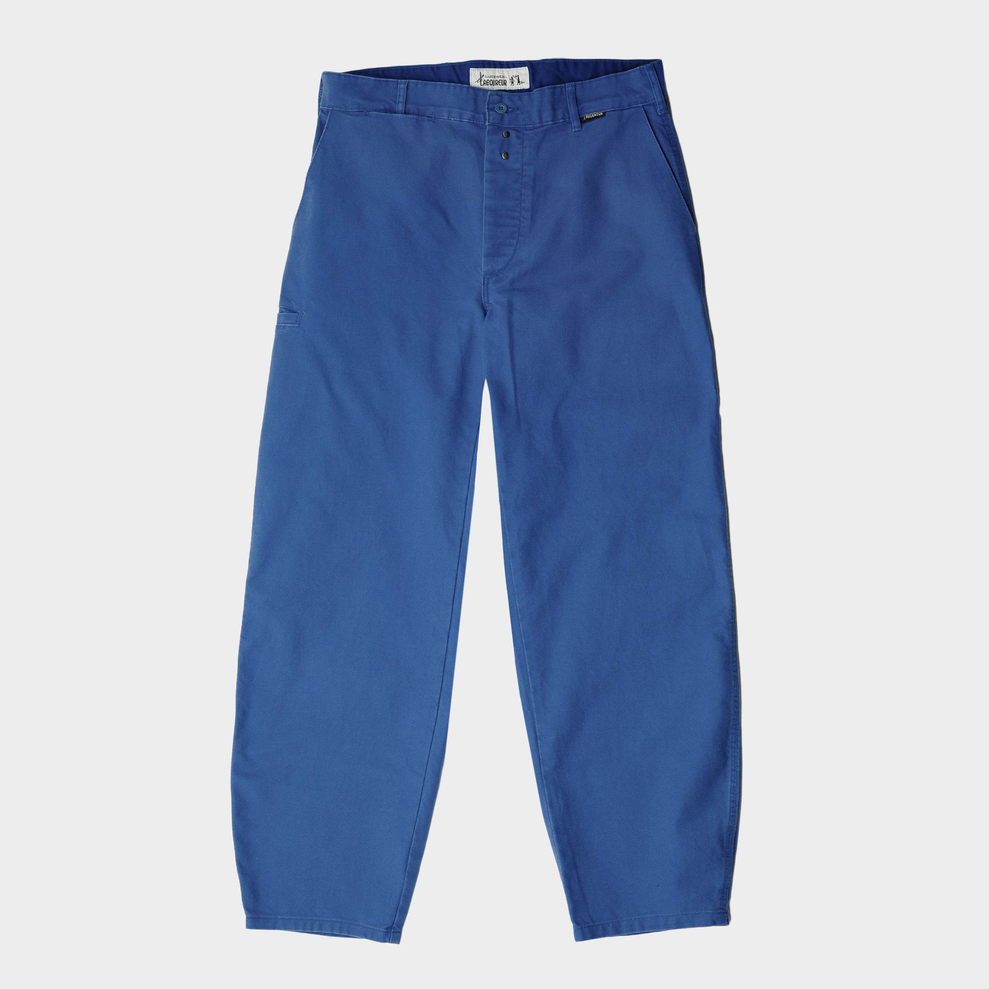 Gardenheir - LE LABOUREUR X GARDENHEIR FRENCH COTTON FARM PANT IN STONEWASHED FRENCH BLUE - Rent With Thred