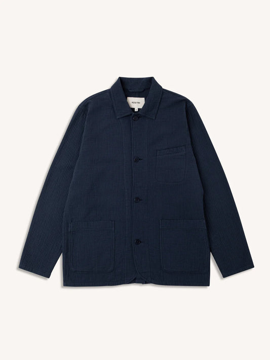 Kestin - KESTIN HUNTLY JACKET IN NAVY MATCHSTICK - Rent With Thred