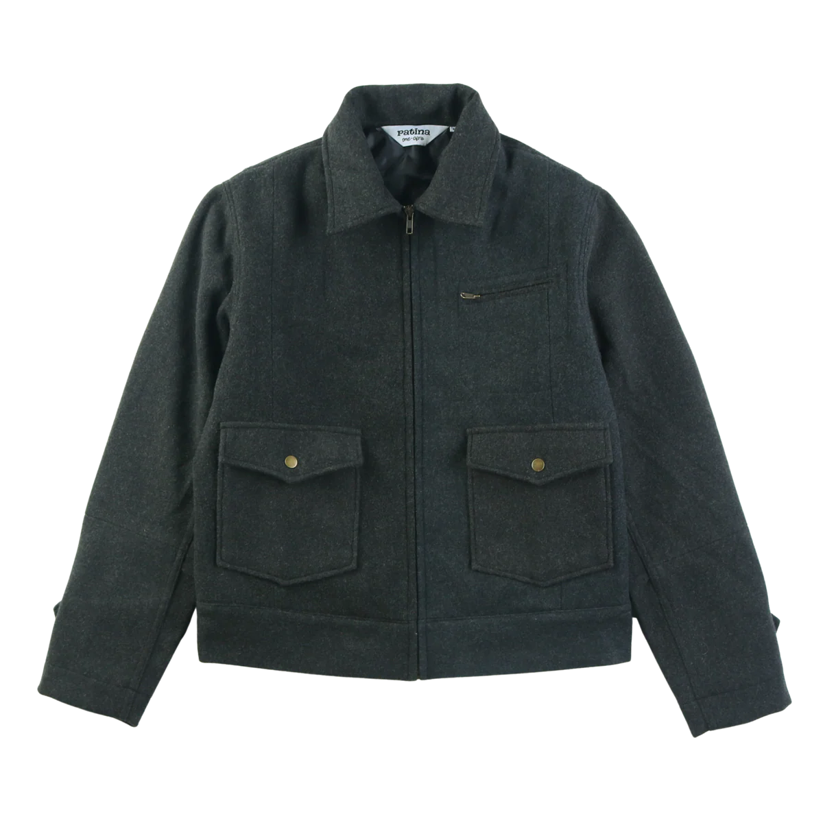 Patina - PATINA WOOL CREW JACKET IN GREY - Rent With Thred