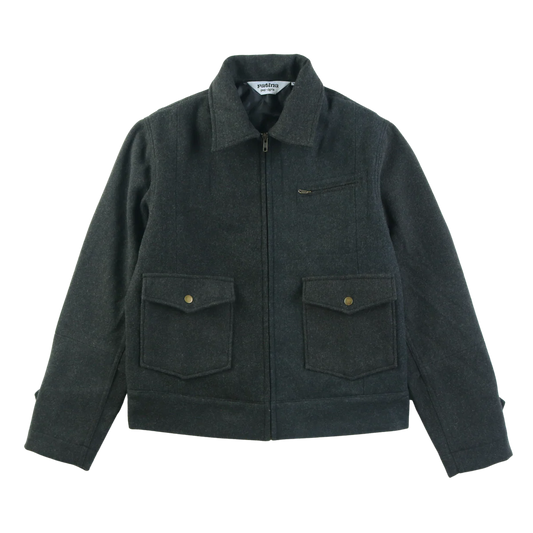 Patina - PATINA WOOL CREW JACKET IN GREY - Rent With Thred