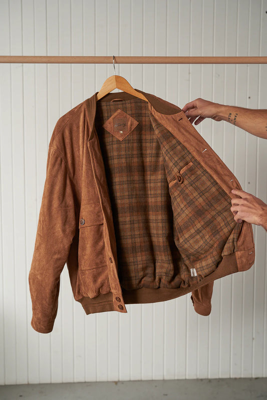 Ottway the Label - OTTWAY THE LABEL BILLY BOMBER IN BROWN - Rent With Thred