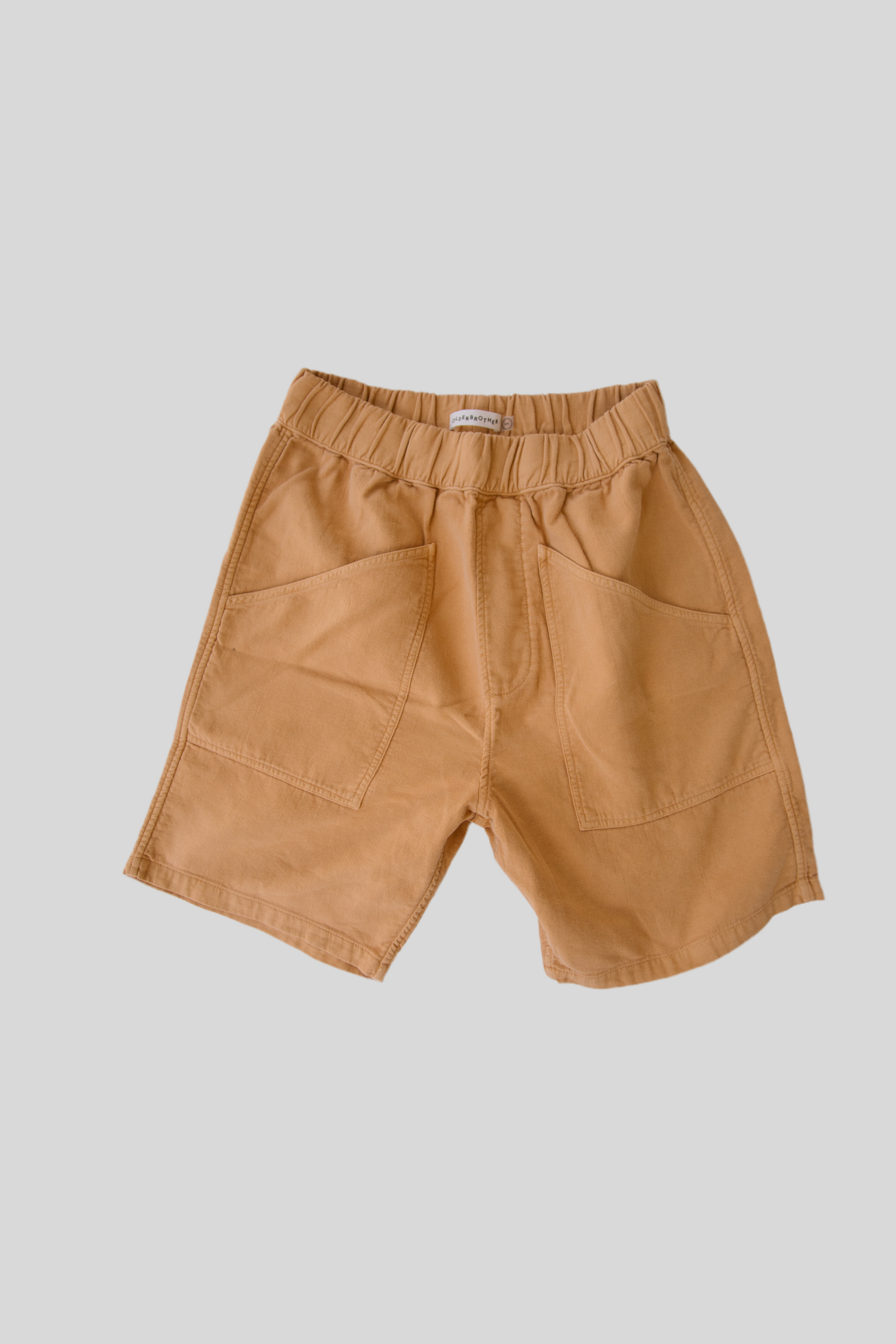 Olderbrother - OLDERBROTHER LINEN CANVAS SHORT IN TANGERINE - Rent With Thred