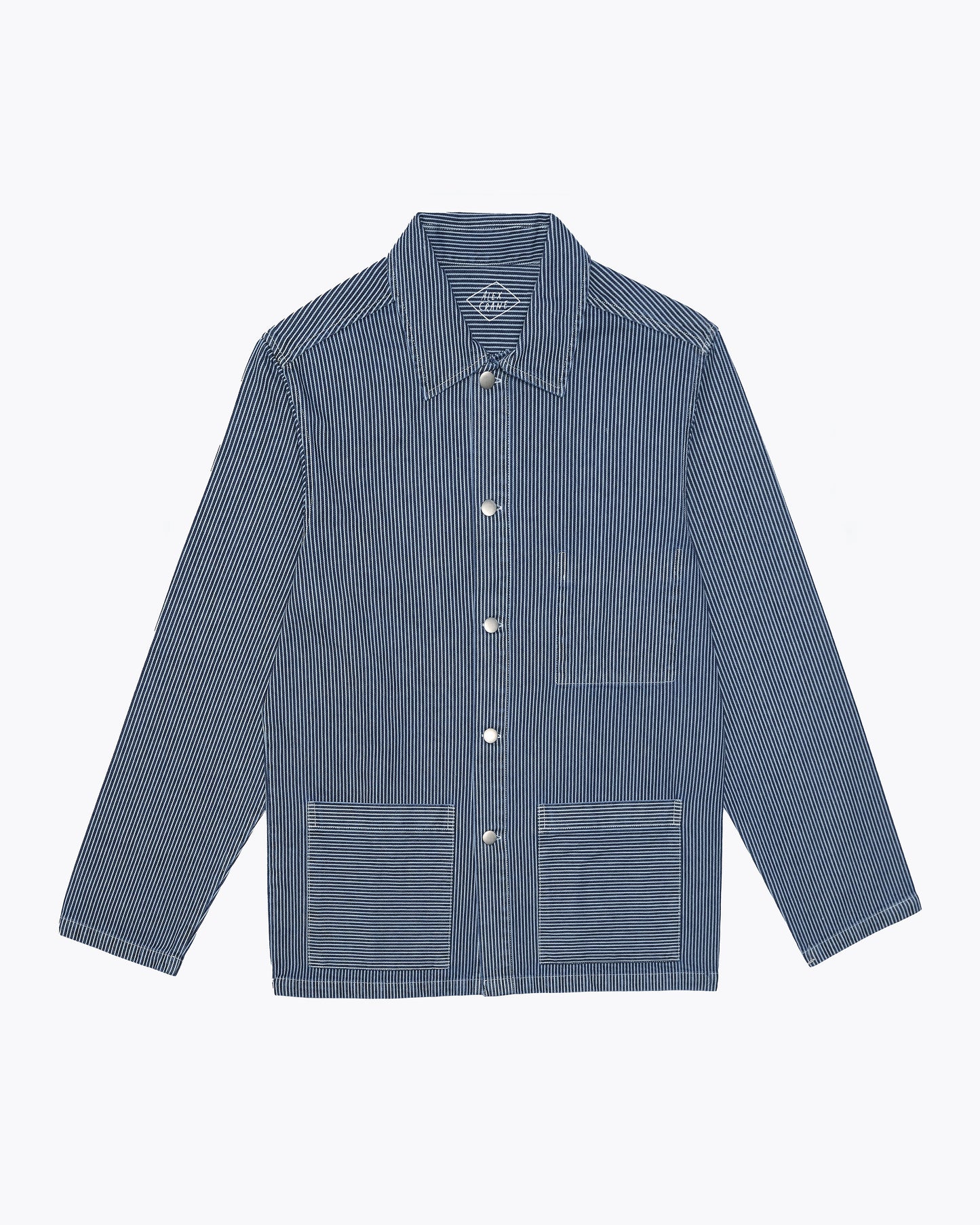 Alex Crane - ALEX CRANE DENIM KITE JACKET IN INDIGO LINES - Rent With Thred