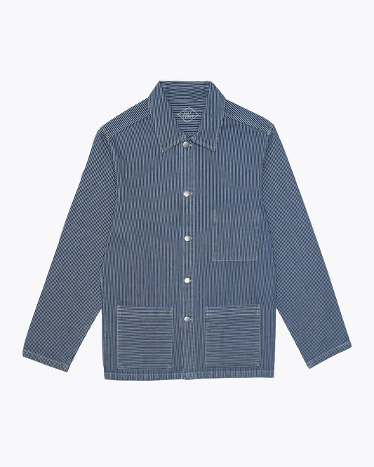 Alex Crane - ALEX CRANE DENIM KITE JACKET IN INDIGO LINES - Rent With Thred