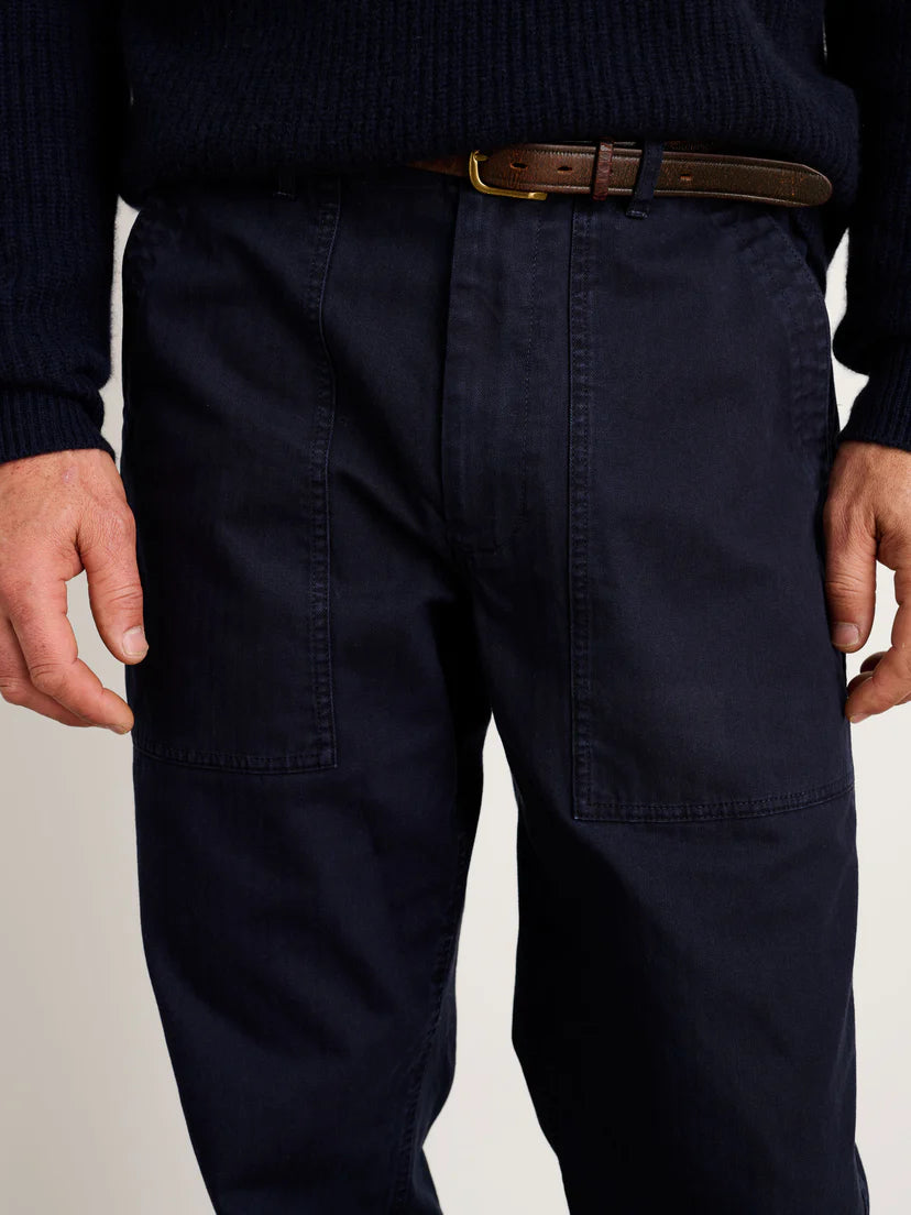 Alex Mill - ALEX MILL FIELD PANT IN HERRINGBONE NAVY - Rent With Thred