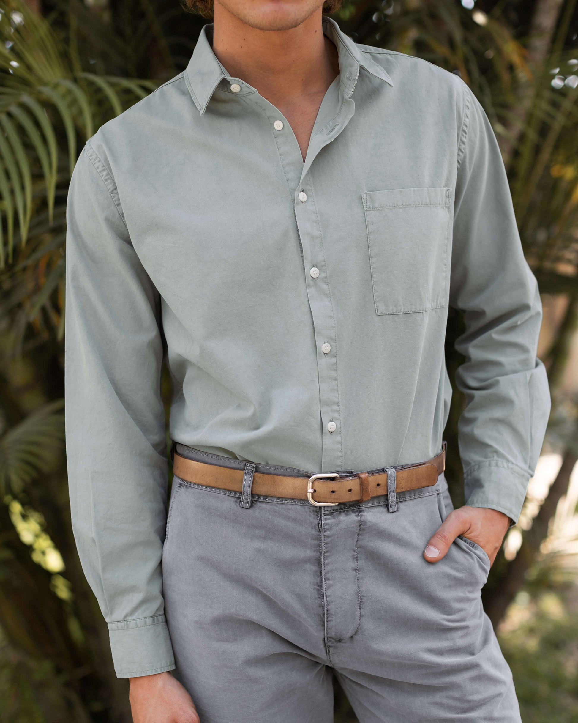 Alex Crane - ALEX CRANE PAC SHIRT IN JADE - Rent With Thred