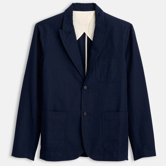 Alex Mill - ALEX MILL MERCER BLAZER IN NAVY LINEN - Rent With Thred