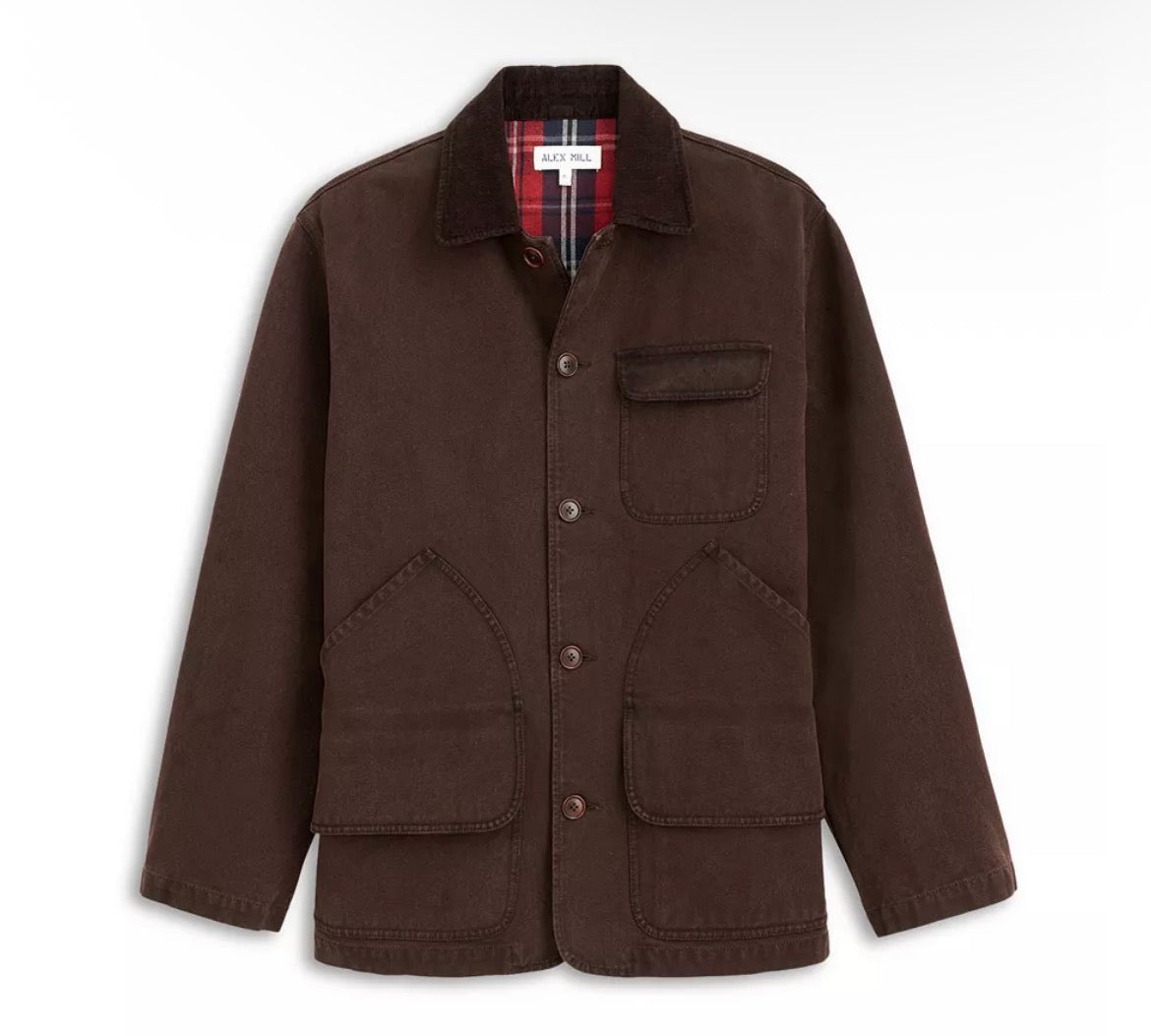 Alex Mill - ALEX MILL FRONTIER JACKET IN DARK CHOCOLATE - Rent With Thred