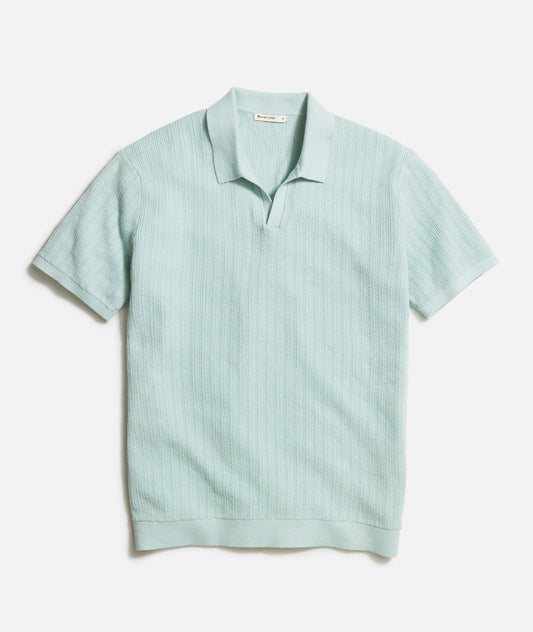 Marine Layer - MARINE LAYER LIAM SWEATER POLO IN EUCALYPTUS - Rent With Thred