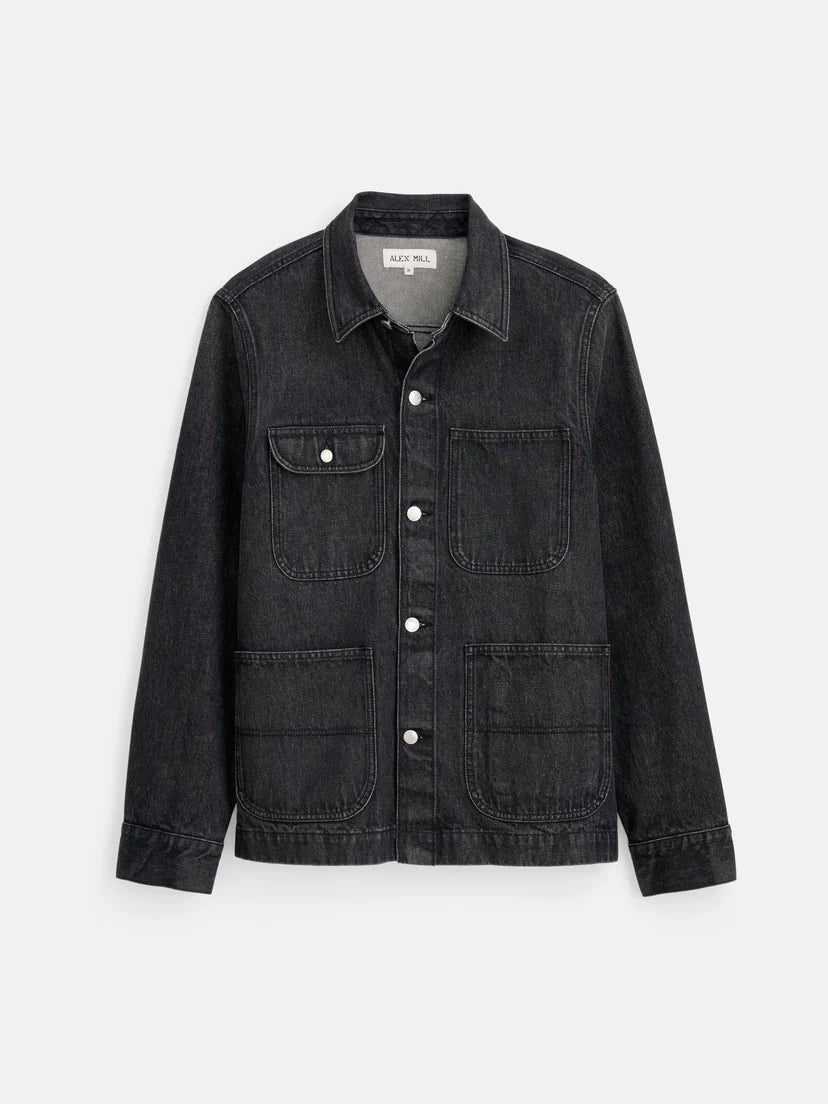 Alex Mill - ALEX MILL WORK JACKET IN VINTAGE WASH DENIM - Rent With Thred