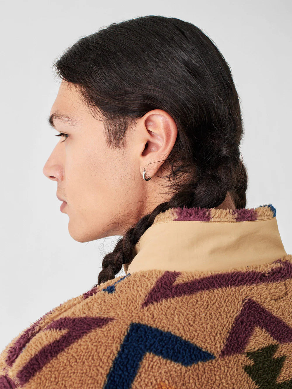 Faherty - FAHERTY DOUG GOOD FEATHER HIGH PILE FLEECE FULL ZIP IN DESERT NORTH STAR - Rent With Thred