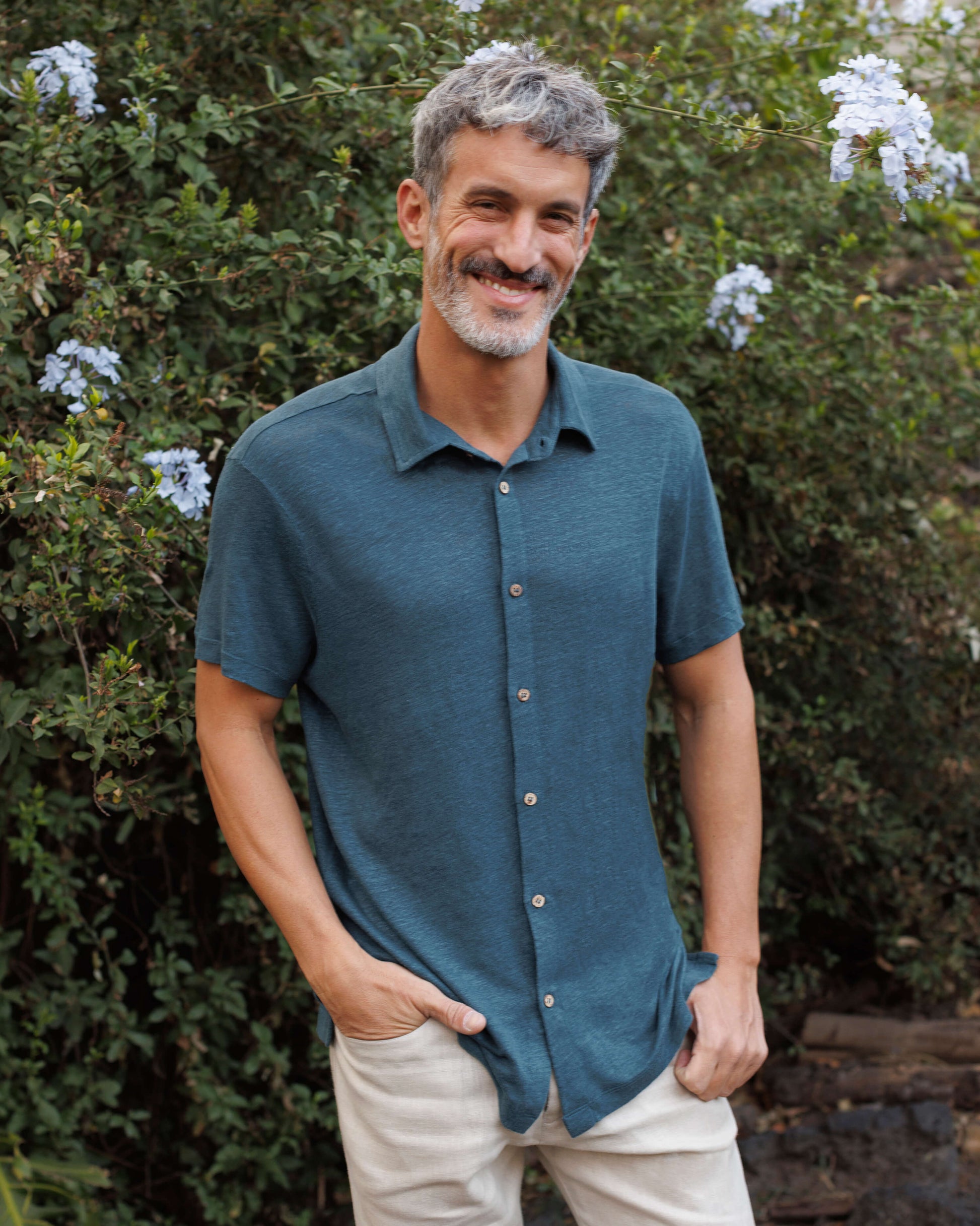 Alex Crane - ALEX CRANE KNIT OLA SHIRT IN DUSK - Rent With Thred