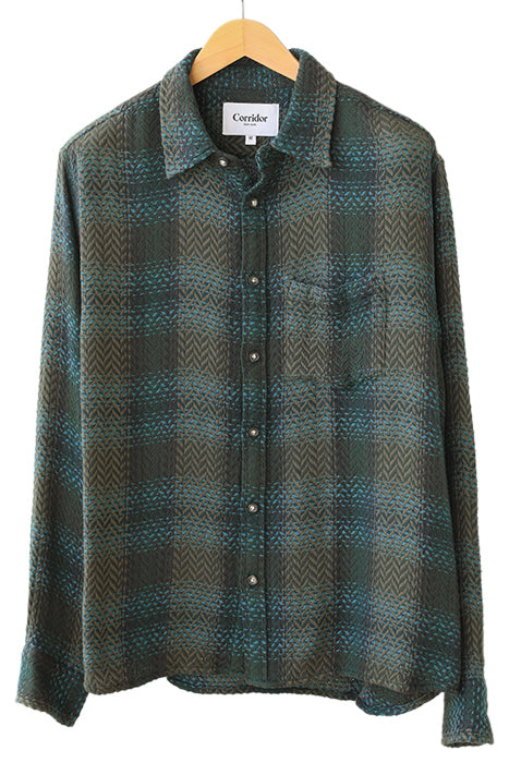 Corridor - CORRIDOR MACRO PLAID IN ROLLING ROCK BLACK - Rent With Thred