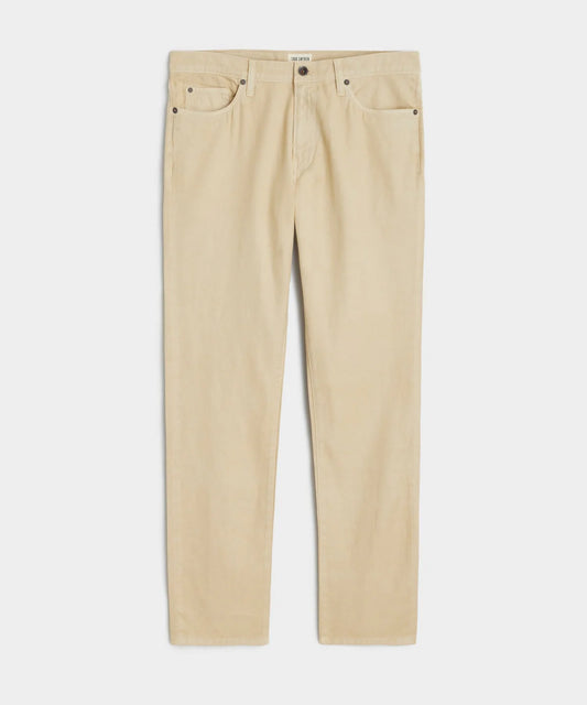 Todd Snyder - TODD SNYDER SLIM 5-POCKET COTTON LINEN PANT IN KHAKI - Rent With Thred
