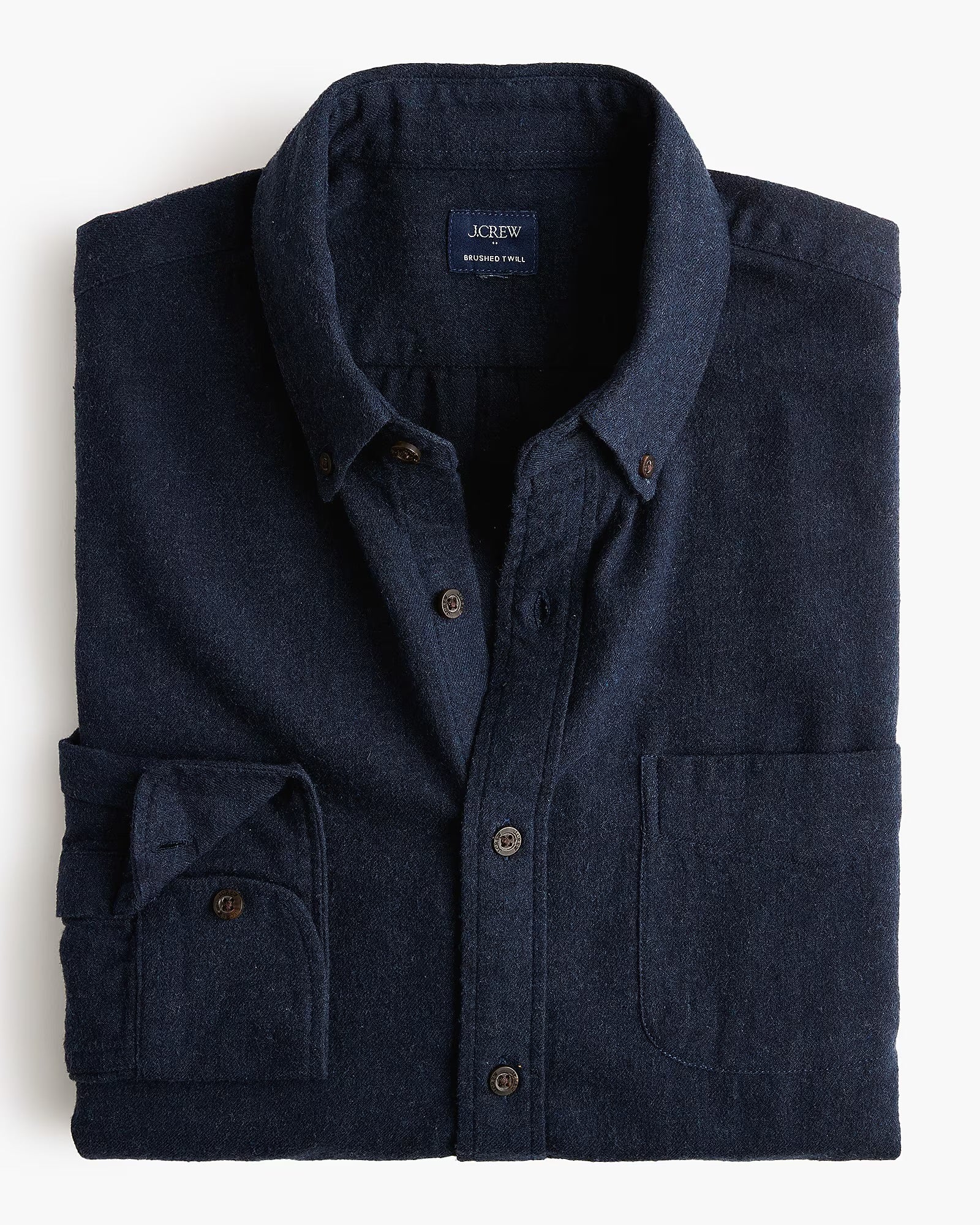 J. Crew - J.CREW BRUSHED TWILL SHIRT IN HEATHER INDIGO - Rent With Thred