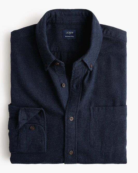 J. Crew - J.CREW BRUSHED TWILL SHIRT IN HEATHER INDIGO - Rent With Thred