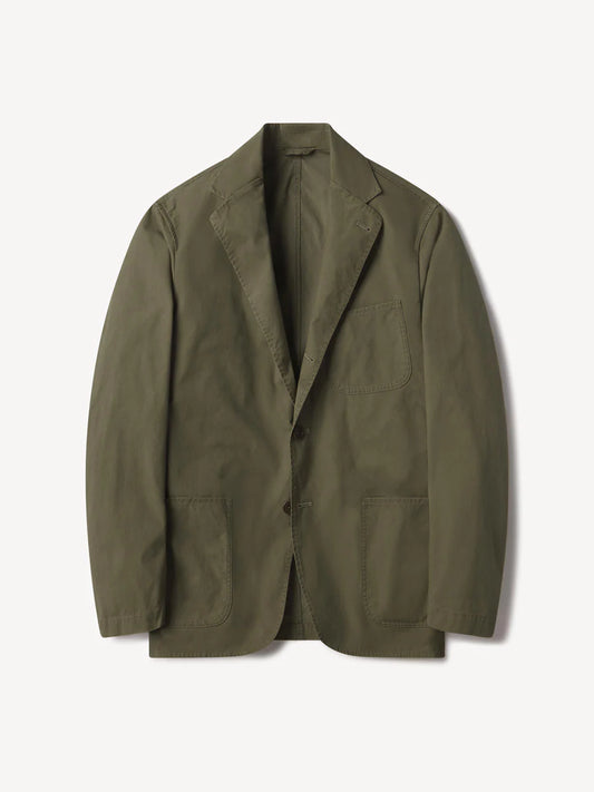 Buck Mason - BUCK MASON PARACHUTE POPLIN CARRY-ON JACKET IN TANKER GREEN VENICE WASH - Rent With Thred