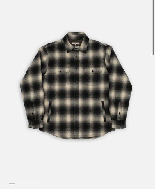 Nudie Jeans - NUDIE JEANS GLENN PADDED SHADOW CHECK SHIRT IN BLACK - Rent With Thred