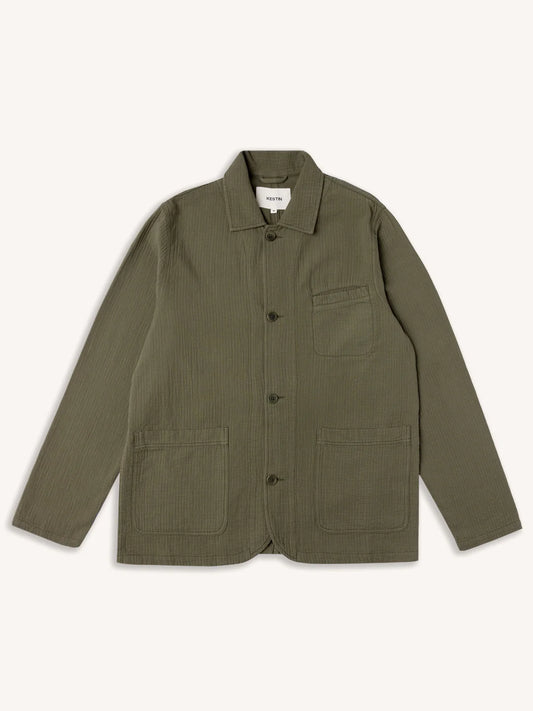 KESTIN HUNTLY JACKET IN OLIVE MATCHSTICK