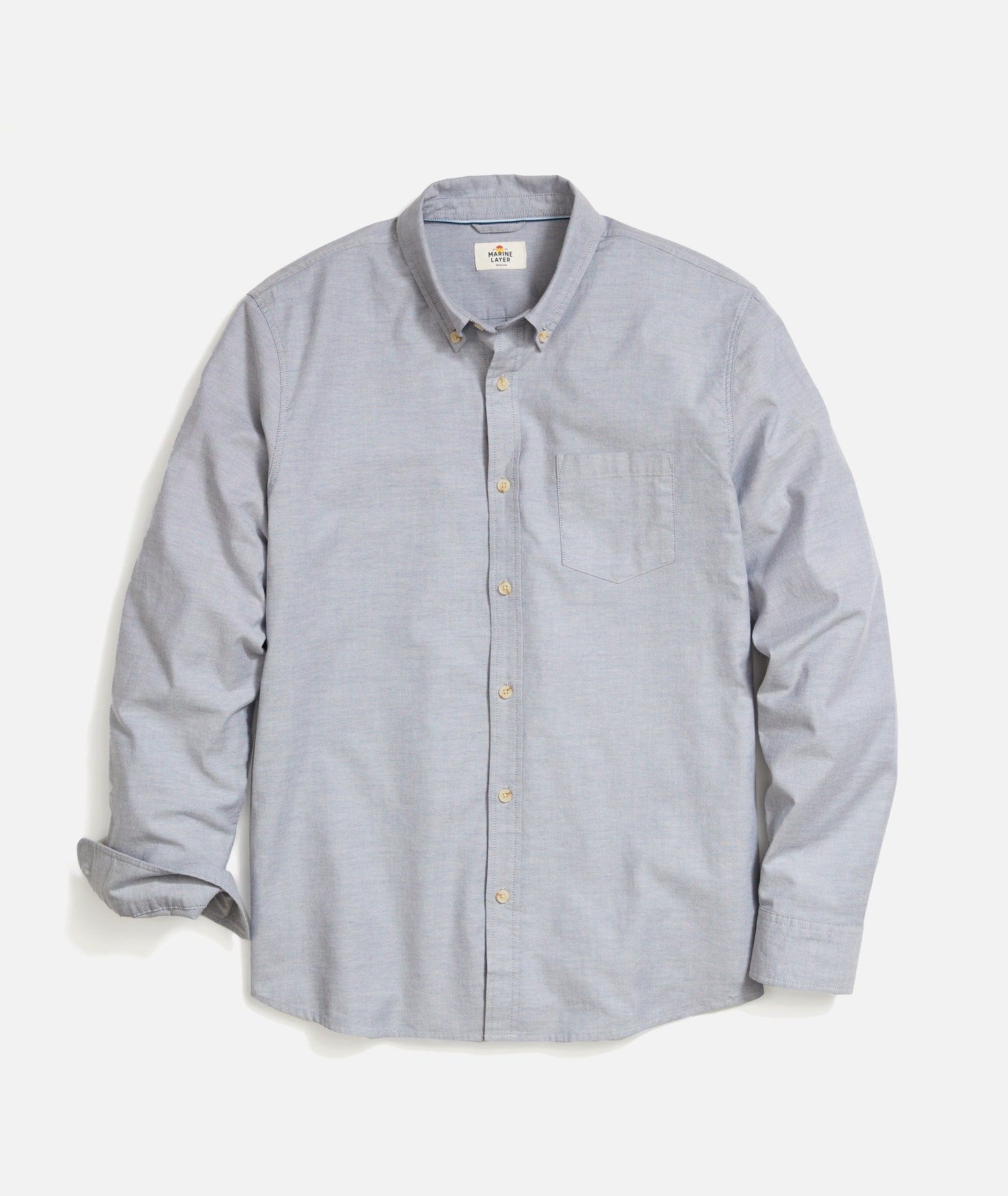 Marine Layer - MARINE LAYER CALIFORNIA OXFORD SHIRT IN VINTAGE INDIGO - Rent With Thred