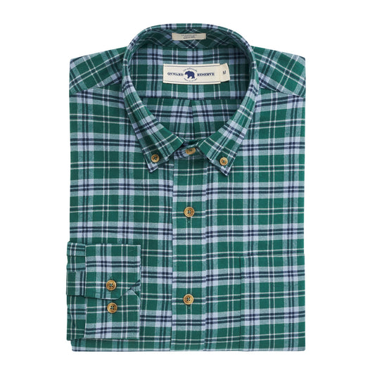 Onward Reserve - ONWARD RESERVE EDINBURGH FEATHERWEIGHT FLANNEL IN BOTTLE GREEN - Rent With Thred