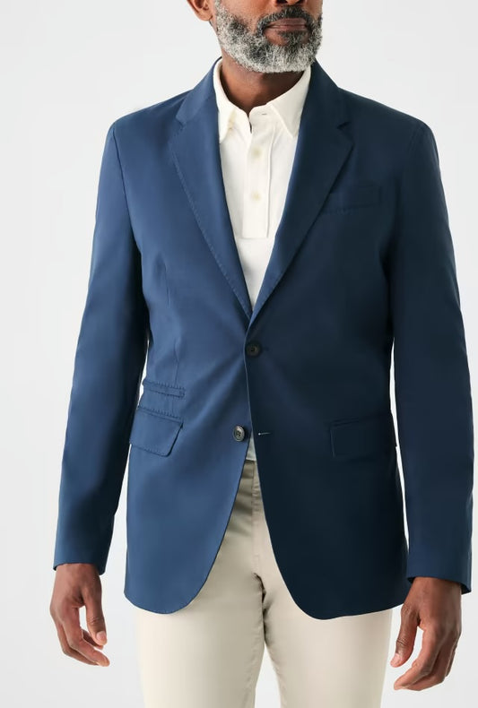Faherty - FAHERTY MOVEMENT BLAZER IN NAVY - Rent With Thred