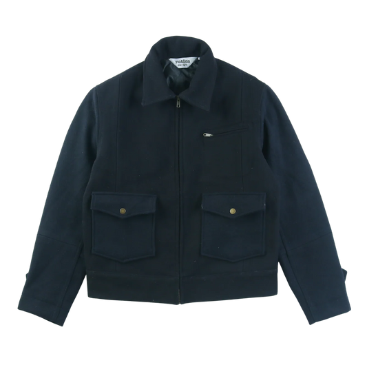 Patina - PATINA WOOL CREW JACKET IN NAVY - Rent With Thred