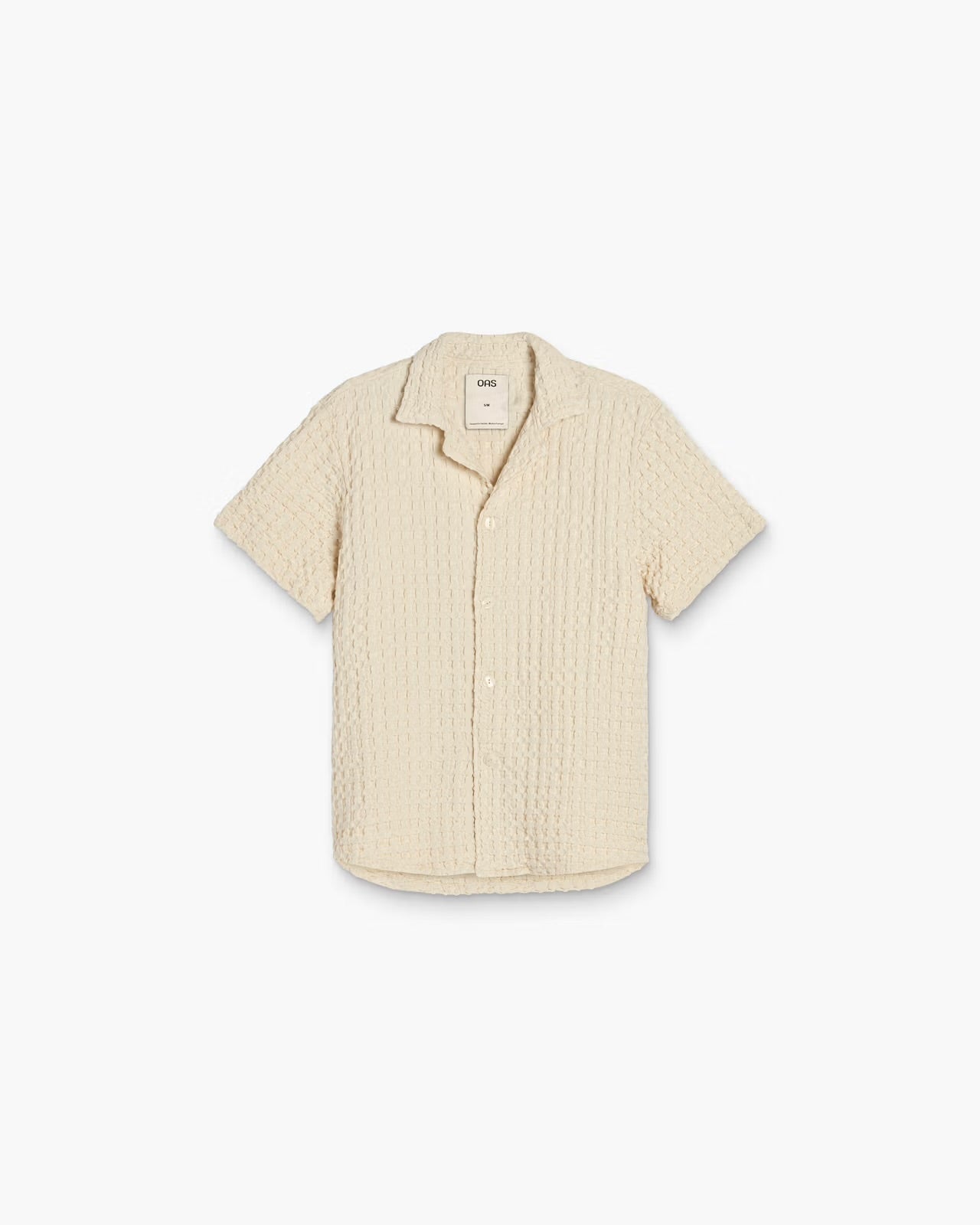OAS - OAS CUBA WAFFLE SHIRT IN ECRU - Rent With Thred