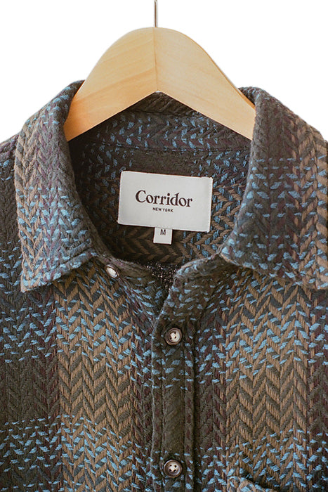 Corridor - CORRIDOR MACRO PLAID IN ROLLING ROCK BLACK - Rent With Thred