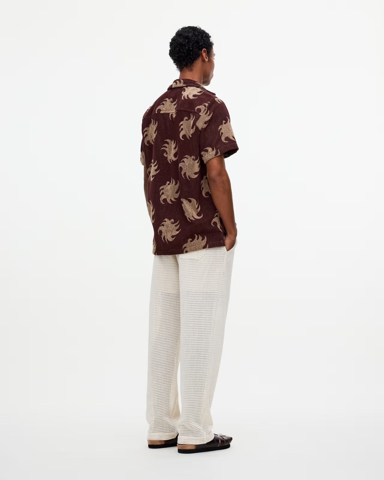OAS - OAS CUBA TERRY SHIRT IN MOCHA EMBER - Rent With Thred