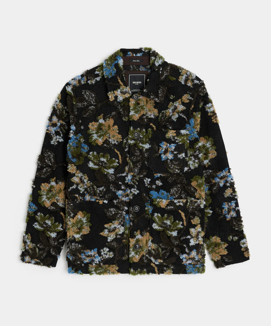 Todd Snyder - TODD SNYDER SHERPA KNIT CHORE JACKET IN ESPRESSO BEAN - Rent With Thred