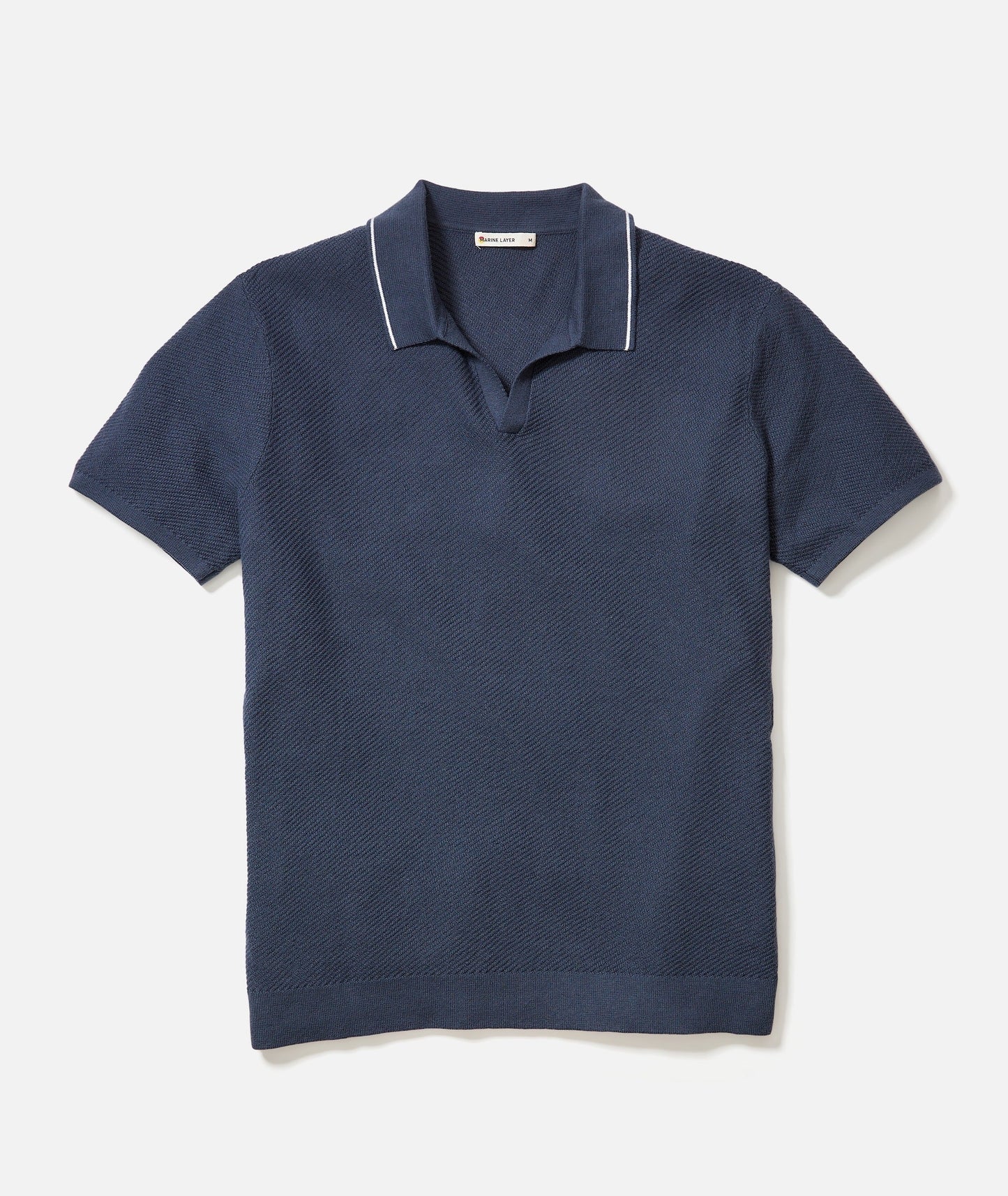 Marine Layer - MARINE LAYER GREYSON SWEATER POLO IN INDIA INK - Rent With Thred