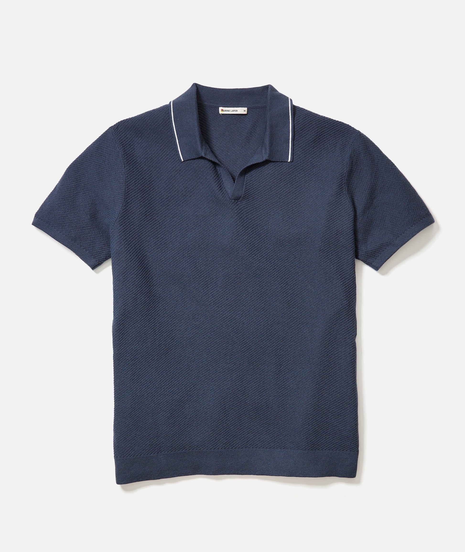 Marine Layer - MARINE LAYER GREYSON SWEATER POLO IN INDIA INK - Rent With Thred