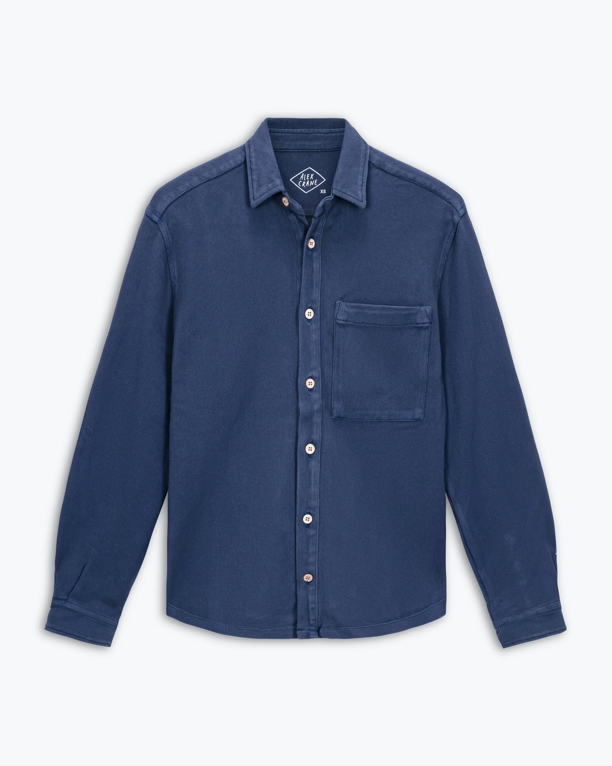 Alex Crane - ALEX CRANE CAZA KNIT SHIRT IN INDIGO - Rent With Thred