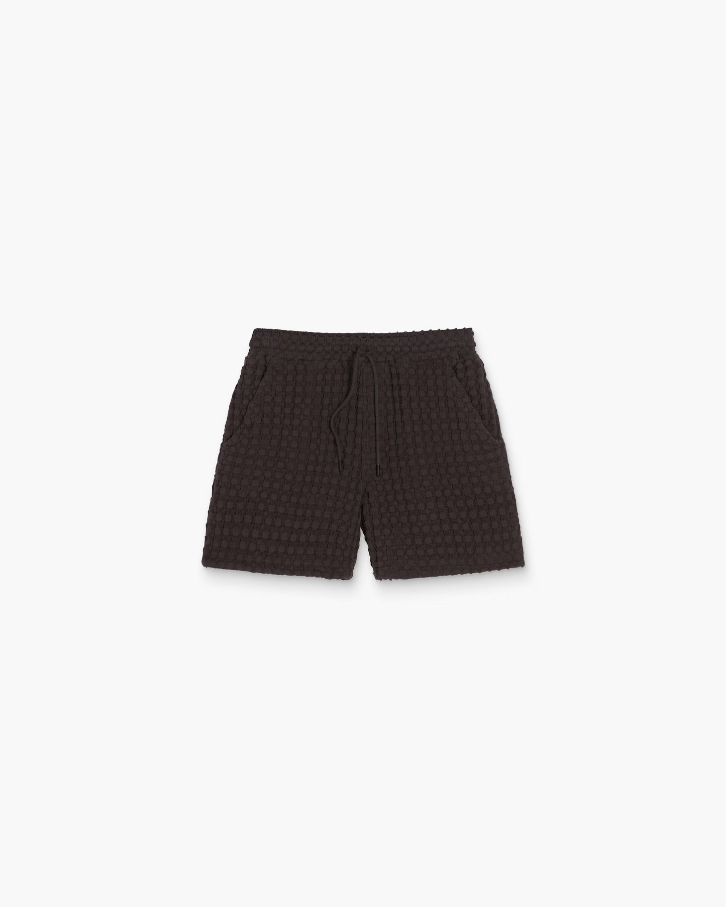 OAS - OAS PORTO WAFFLE SHORT IN NEARLY BLACK - Rent With Thred