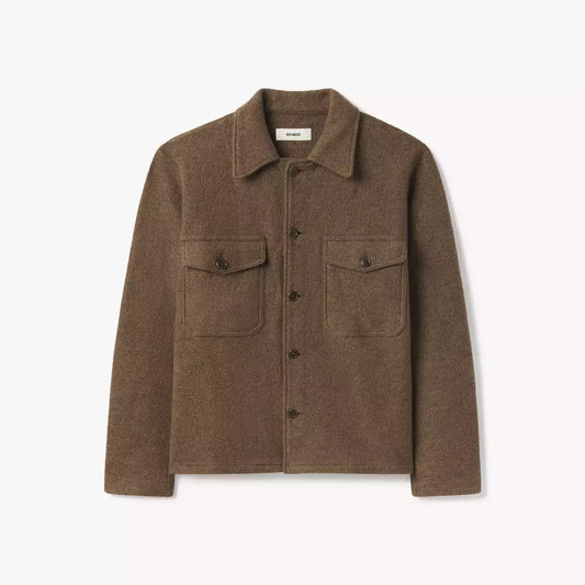 Buck Mason - BUCK MASON FELTED FIELD SHIRT IN SANTA FE DUST - Rent With Thred