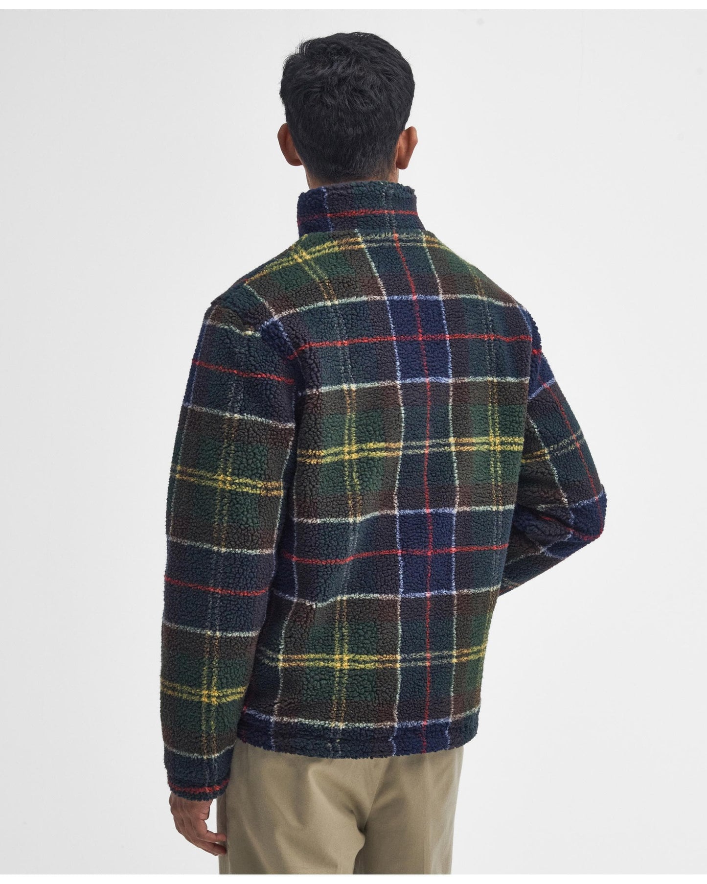 BARBOUR FLEECE ZIP THROUGH IN CLASSIC TARTAN