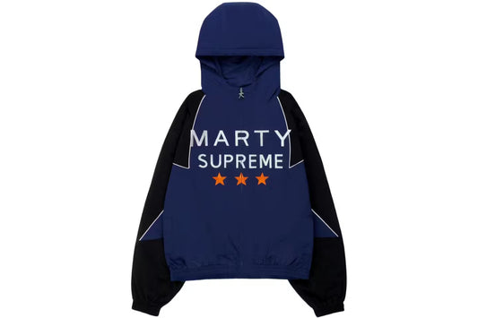 NAHMIAS x MARTY SUPREME A24 CLASSIC WARM UP JACKET IN NAVY