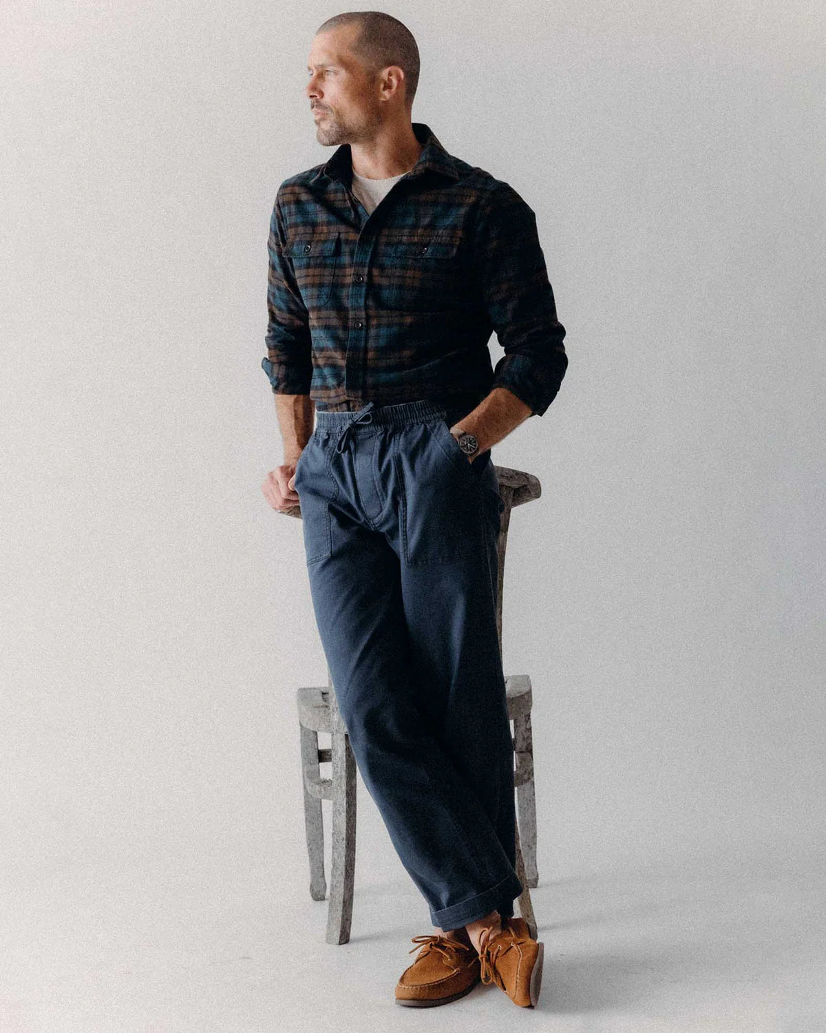 TAYLOR STITCH BREAKWATER PANT IN DARK NAVY RIPSTOP